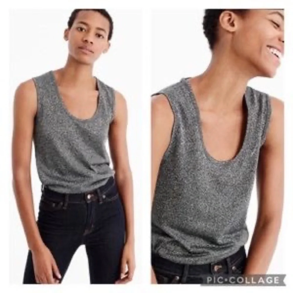 J. Crew Metallic Tank Top